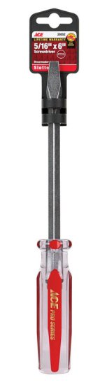 (image for) 5/16 in. x 6 in. L Slotted Screwdriver 1 pc.