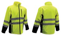 (image for) Hi-Vis Yellow Polyester Rain Jacket XL