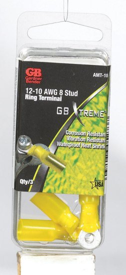 (image for) Xtreme 12-10 Ga. Insulated Wire Ring Terminal Yel