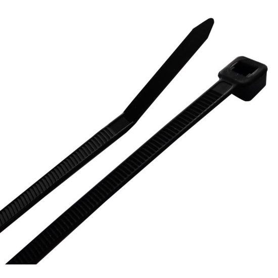 (image for) 11 in. L Black Cable Tie 12 pk