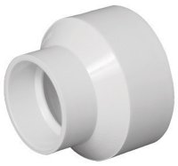 (image for) Schedule 40 4 in. Hub x 8 in. Dia. Hub PVC Reducer