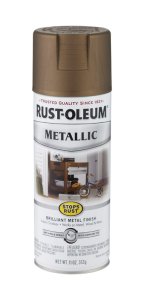 (image for) Rust-Oleum Stops Rust Antique Brass Metallic Spray Paint 11 oz