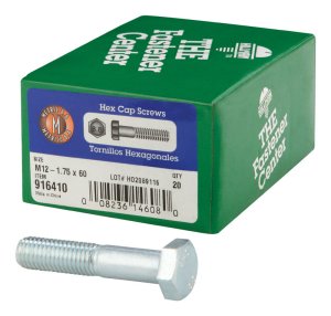 (image for) M12-1.75 mm Dia. x 60 mm L Heat Treated Steel Hex Head C