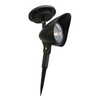 (image for) Living Accents Black Solar Powered LED Spotlight 1 pk