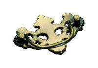 (image for) Drop Cabinet Pull 3 in. Antique Brass 1