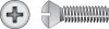 (image for) No. 1/4-20 x 1-1/2 in. L Phillips Oval Head Stainless St