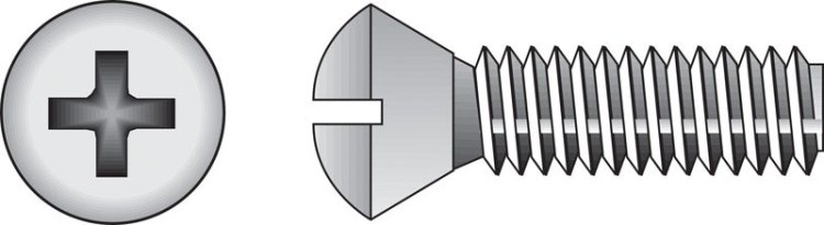 Modal Additional Images for No. 1/4-20 x 1-1/2 in. L Phillips Oval Head Stainless St