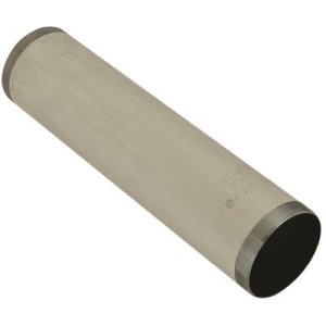 (image for) Brass Tailpiece with Threaded Ends, 20-Gauge, 1-1/2 x 6