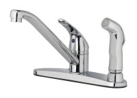 (image for) One Handle Chrome Kitchen Faucet Side Sprayer Included