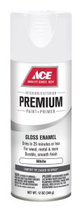 (image for) Premium Gloss White Enamel Spray Paint 12 oz.