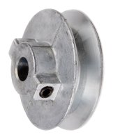 (image for) 5 in. Dia. Zinc Single V Grooved Pulley