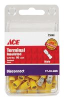 (image for) Insulated Wire Male Disconnect Yellow 50 pk