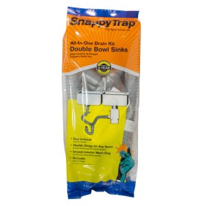 (image for) Snappy Trap 1-1/2 in. D PVC Double Sink Drain Kit