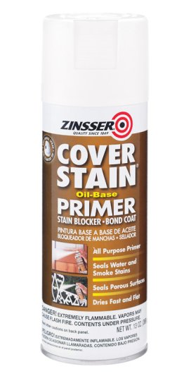 (image for) Cover Stain White Flat Oil-Based Alkyd Primer/Sealer Spray 13 oz
