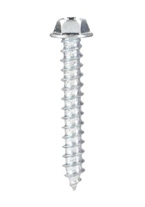 (image for) No. 12 x 1-1/2 in. L Slotted Hex Head Zinc-Plated Steel
