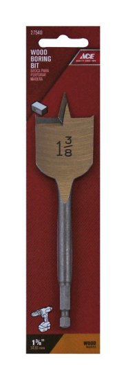 (image for) 1-3/8 in. x 6 in. L Steel Wood Boring Bit 1 pc.
