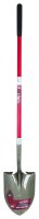 (image for) Steel 9 in. W x 57.25 in. L Round Point Shovel Fiberglass Ha