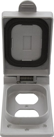 (image for) Rectangle PVC 1 gang Electrical Cover For Duplex Receptac