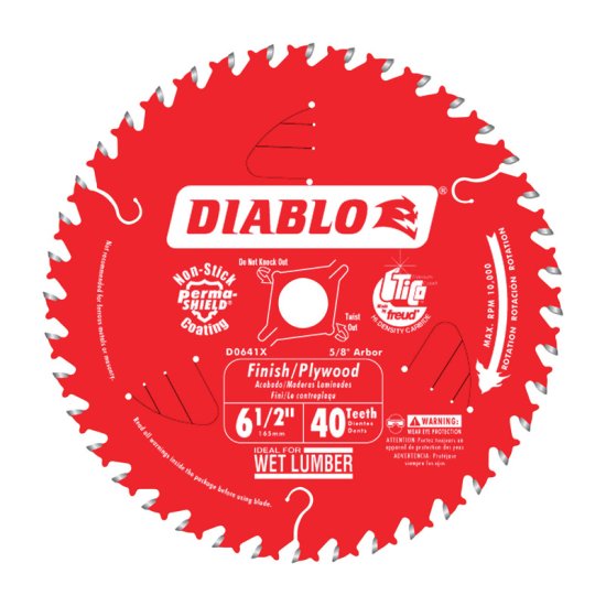 (image for) 6-1/2 in. Dia. x 5/8 in. Carbide Tip Finishing Saw Blade
