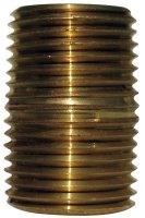 (image for) 1-1/4 in. MPT Red Brass Close Nipple