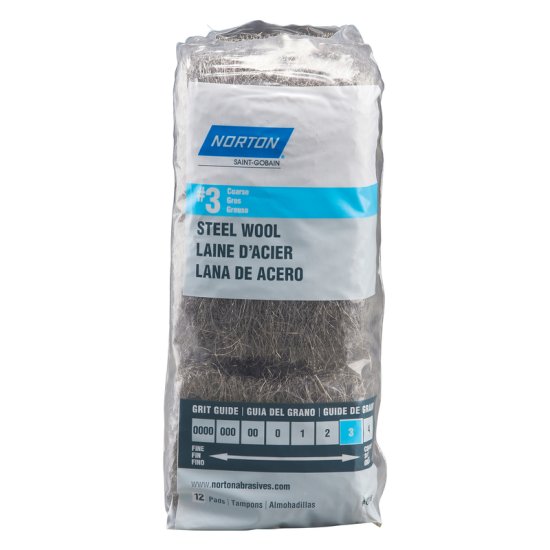 (image for) 3 Grade Coarse Steel Wool Pad 12 pk