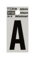 (image for) 1 in. Reflective Black Vinyl Self-Adhesive Letter A 1 pc.