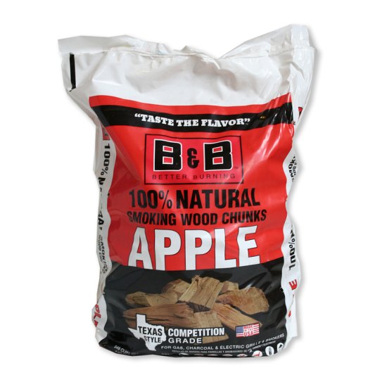 (image for) B&B Charcoal All Natural Apple Wood Smoking Chunks 549 cu in