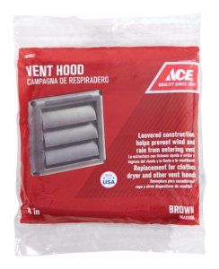 (image for) 4 in. W x 4 in. L Brown Plastic Replacement Vent Hood