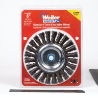 (image for) Vortec Pro 6 in. Fine Knotted Wire Wheel Brush Carbon Ste