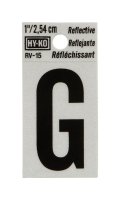 (image for) 1 in. Reflective Black Vinyl Self-Adhesive Letter G 1 pc.