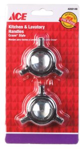 (image for) Crane Chrome Hot and Cold Faucet Handles