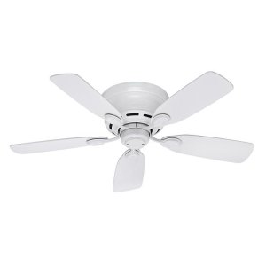 (image for) 42 in. White Indoor Ceiling Fan Hugger