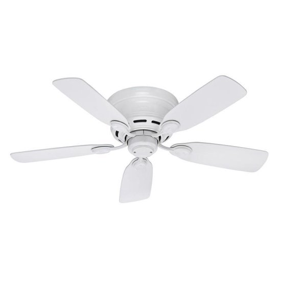 (image for) 42 in. White Indoor Ceiling Fan Hugger