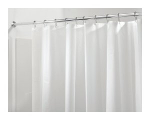 (image for) 72 in. H x 72 in. W Frost Solid Shower Curtain Liner