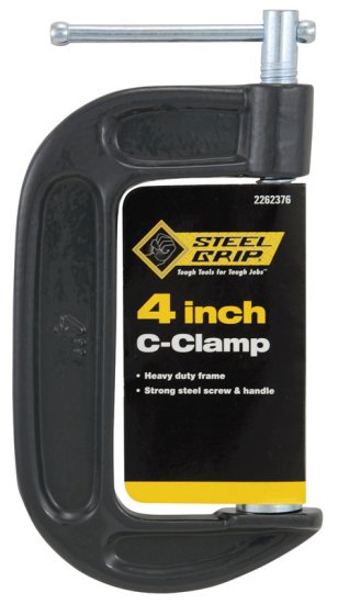 (image for) 4 in. Adjustable C-Clamp 1 pc.