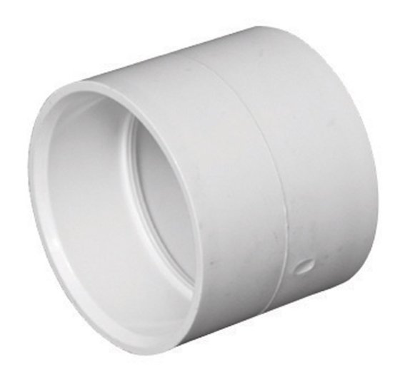 (image for) Schedule 40 4 in. Hub x 4 in. Dia. Hub PVC Coupli