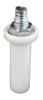 (image for) White Plastic Bi-Fold Closet Door Pivot 1 pk