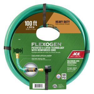 (image for) 5/8 in. D X 100 ft. L Heavy Duty Premium Grade Garden Hose