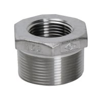 (image for) 1 in. MPT x 3/4 in. Dia. FPT Stainless Steel Hex Bu