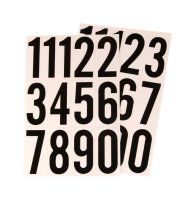 (image for) 3 in. Reflective Black Vinyl Self-Adhesive Number Set 0-9