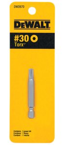 (image for) Torx T30 in. x 2 in. L Screwdriver Bit Heat-Treated Steel