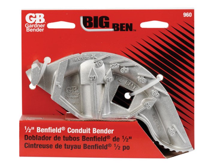 (image for) Gardner Bender Big Ben 1/2 in. x 7.7 in. L Hand Bender 1 pc.