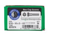 (image for) 5/16-18 in. Dia. x 2-1/2 in. L Stainless Steel Hex Head