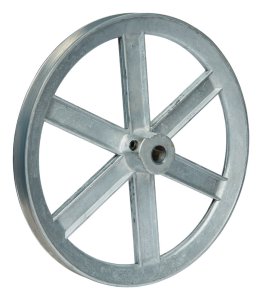 (image for) 10 in. Dia. Zinc Single V Grooved Pulley