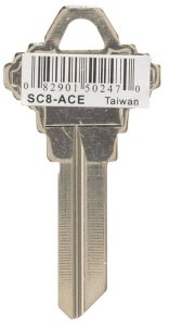 (image for) House/Office Key Blank Single sided For Schlage Locks