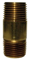 (image for) 3/8 in. MPT x 3/8 in. Dia. x 2-1/2 in. L MPT Brass Nipple