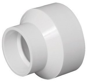 (image for) Schedule 40 4 in. Hub x 8 in. Dia. Hub PVC Reducer