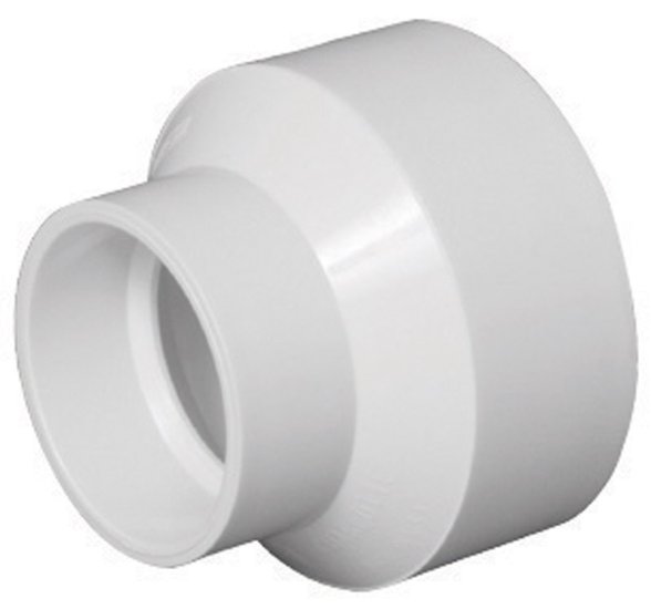 (image for) Schedule 40 4 in. Hub x 8 in. Dia. Hub PVC Reducer