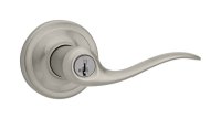 (image for) Satin Nickel Entry Door Lever Tustin featuring SmartKey