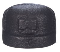 (image for) 2 in. MPT Black Malleable Iron Cap